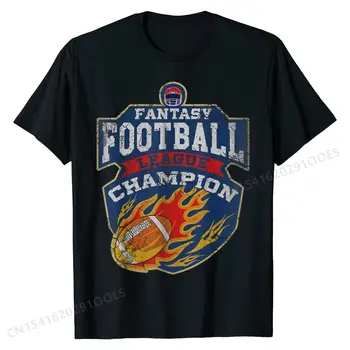 Fantasy Football League T-Shirt Bavlna Mens Tshirts Dizajn, Topy, Košele Faddish Voľný Čas