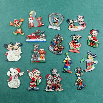 Disney Chatacters Cartoon Vianočný Stromček Prívesok Akryl Keychains Mickey Mouse, Minnie Výročie Dekorácie Prívesok Na Darček