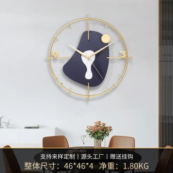 Nástenné hodiny atmosféru domova moderné módne jednoduché nástenné hodiny, dekorácie steny v obývacej izbe hodiny