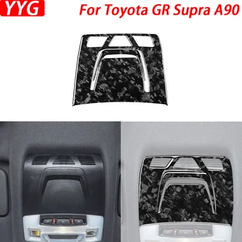 Pre Toyota GR Supra A90 2020-2023 Kované karbónová Strecha Svetla na Čítanie, Panel Dekoratívny Kryt Auto Nálepky, Interiérové Doplnky