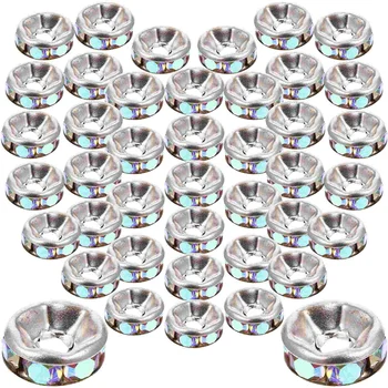 Rondelle Dištančné Korálky 200Pcs 6 mm Rondelle Korálky Šperky Čo Drahokamu Dištančné Korálky Crystal Drahokamu Perličiek Dištančné Voľné