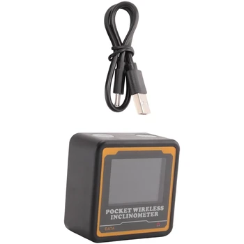 Digitálny Uhol Rozchod Magnetické Uhlomeru Inclinometer Úrovni Uhol Finder Uhol Námestie Úrovni Box, Podsvietenie S Bluetooth, Čierny