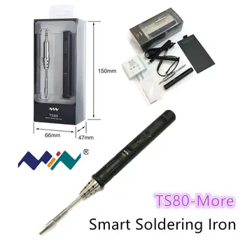 Miniware DSO TS80 Smart Spájkovačka Viac Kit D25 Tipy Digitálne OLED Displej Typu C S Plug QC3.0
