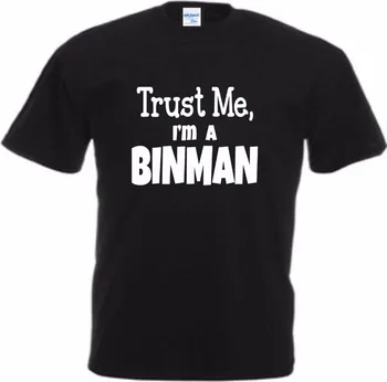2019 novej značky oblečenia cartoon t-shirt som, že som Binman T-shirt bavlna darček black Vianočný darček Tee tričko