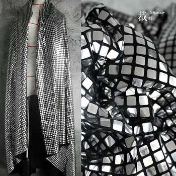Magické originálne koberčeky sequin stretchdesigner tkaniny tkaniny Svadobné Šaty Tylu Materiál tkaniny pre patchwork