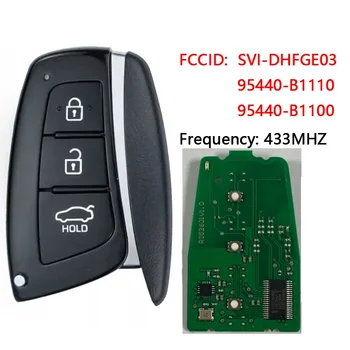 Nastúpenie bez kľúča 95440-B1110 95440-B1100 Pre Hyundai Genesis 2014-2017 Smart Key Diaľkové 433MHz HITAG 3 Čip FCCID :SVI-DHFGE03