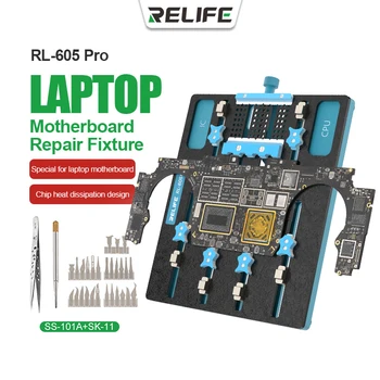 RELIFE RL-605 Pro Univerzálne Čip Slot Doske Zariadenie Prenosné IC Čip CPU Doske Prípravok Palube, Držiteľ Oprava Nástrojov