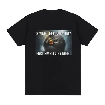 Smart Fella Deň Prd Smella Nočné Zábavné Grafické T Košele pánske Vintage Módy Bavlna Nadrozmerné T-tričko Unisex Streetwear