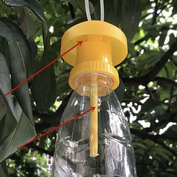 Ovocie Fly Trap Vrah Plastové Drosophila Pasce Lietať Catcher Pešti Hmyzu Antimosquito Domov Záhrada Ovládanie