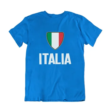 Pre dospelých alebo pre Deti TALIANSKO Krajiny Odznak Rugby Futbal T-Shirt Organickej Bavlny talianska