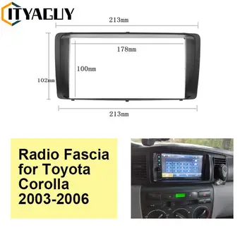 2 Din Auto Stereo Rádio Audio DVD a CD Fascia Doska Panel Rám Tabuli Náhrada za Toyota Corolla 2003 2004 2005 2006