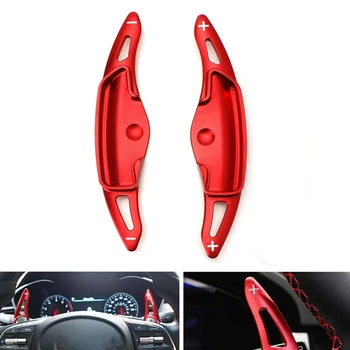 Auto Červené Volantu, Pádlo Shifter Rozšírenie Pre Hyundai Genesis G70 4DR 18-20