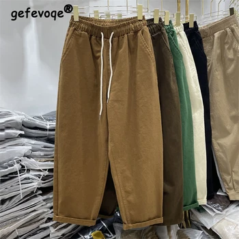 Dámske Oblečenie Vintage Jednoduché, Bežné Streetwear Voľné Neforemné Hárem Nohavice Jesenné Trendy Pevných Voľné Rovné Nohavice Pantalones