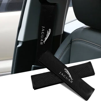 carbon fiber Auto Pásov Podložky Seat Ramenný Popruh Pad Vankúš pre Jaguar XFR XF Sportbrake F-Type S-Typ S TYP Svr