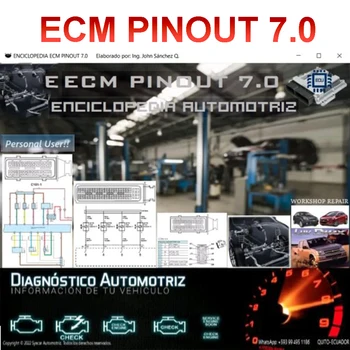 ECM PINOUTOM 7.0 Auto Softvér schémy Zapojenia v režime OFFLINE DATABÁZY Elektronické Poistky Pcm Ecu Bcm Dosky Immobilizers DIAG Oprava Nástrojov