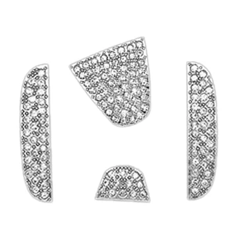 3D Crystal Diamantu Pre Honda Volante Vozidla Panel Nálepky Bling Drahokamu Obtlačky Kryt Znak Styling Príslušenstvo