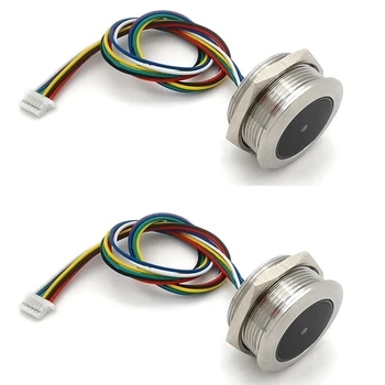 2X GM861 Kovové LED Ovládací Krúžok Kontrolka UART Rozhranie 1D/2D Čiarový Kód QR Kódov Čítačka Čiarových kódov Modul