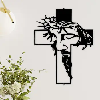 Stene Visí na Kríži Ježiš Kresťanstvo Dekor Náboženské Unikátny Kríž, Socha na Krst Dekor Vstup Domov, Spálne, veľká noc