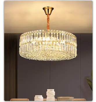 Moderné Krištáľový Luster Svetlá Pre Obývacia Izba Kolo Zavesiť Crystal Svietidlo Jedáleň, Spálňa Domov Zariadené, Pri Svietidlo