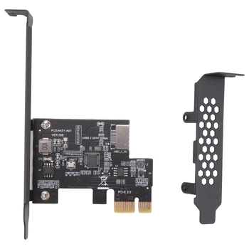 PCI-E 1X USB 3.2 GEN1 5Gbps Typ-E-Key Rozširujúca Karta,Predný Panel Type-C Rozhranie Pre Stolné PC(ASM1042A)