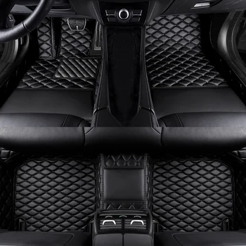 PU Koža Luxury 3D Prispôsobené Auto Rohože pre Ford ECOSPORT 2018-2020 ESCORT Rovníka Šport 2023 Auto Interiérové Doplnky