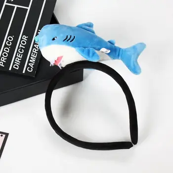 Bee Cartoon Hlavový Most Tvorivé Shark Umyť Tvár Chlpov Hoop Kórejský Štýl Headpiece Plyšové Vlasy Hoop Photograh