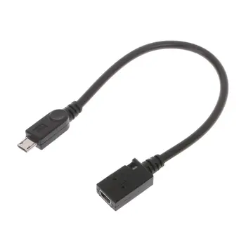 Mini USB Female to Male Micro USB Konektor Kábel Adaptéra pre Huawei