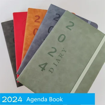 2024 Anglický Program Plánovač A5 Obchodu Notebook Vestník Plán Organizátor Cieľom Zvyk Denný Plánovač, Kancelárske Potreby Školské Potreby