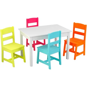 Zvýrazňovač, Stôl a 4 Stoličky Nastaviť dieťa tabuľka deti tabuľka deti stôl