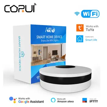 CORUI Tuya WIFI Smart IR Diaľkové Ovládanie Smart Život Infračervené Diaľkové ovládanie Pre AC/TV Hlasové Ovládanie Prostredníctvom Alexa Domovská stránka Google