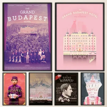 Film Grand BudapestT Hotel Vintage Poster Vytlačí Umenie Domov Maľovanie Kúpeľňa Kuchyňa Bar Príslušenstvo Stene Nálepku Malá Veľkosť