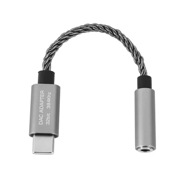 ALC5686 USB Typ-C 3,5 Mm DAC Headset Zosilňovač 16-32 Ohm 125DB PCM 32B/384Khz Digital Dekodér Audio Adaptér