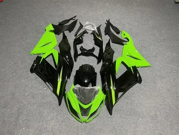 na Kawasaki Zx6r 2013 - 2018 Karosériou Ninja Zx-6r 13 14 Zelená Čierna Abs Kapotáže Ninja Zx-6r 15 16 17 18 Kapotáže