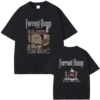 90. rokov Klasický Retro Povzbudenie Film Forrest Gump Grafické T-shirt Tom Hanks Tlač Tričko Muži Ženy Bežné Nadrozmerné Tričká