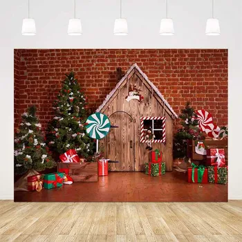 Vianočná retro vintage stenu pozadia pre photo studio drevo dom fotografie kulisu Vianočných photocall portrét dekor