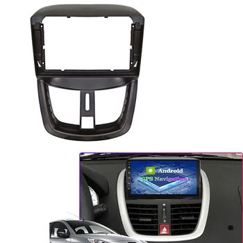 9 Palcový Auto Fascia Montáž Audio Adaptér Navigačný Panel, Súpravy Auto DVD Rám prístrojovú dosku na PEUGEOT 207 2002-2010