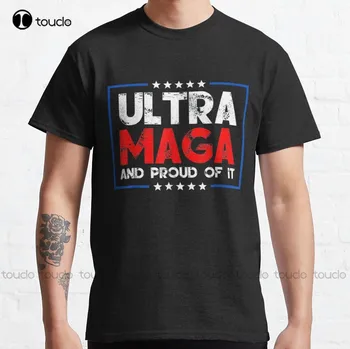 Ultra Maga Hrdý Ultra-Maga Klasické T-Tričko Trump 2024 Dámske Mikiny Vlastné Aldult Teen Unisex Digitálna Tlač Tee Košele