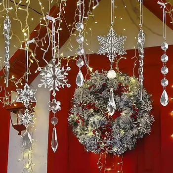 12Pc Vianočné Simulácia Icicles Vianočný Strom Ornament Visí Ozdoby Falošné Cencúľ Zimná Strana Nový Rok Dekorácie Dodávky